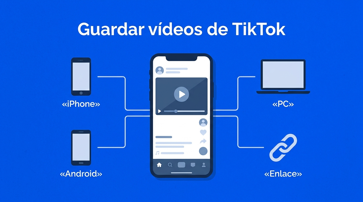 Cómo descargar vídeos de TikTok: 4 métodos para móvil y PC