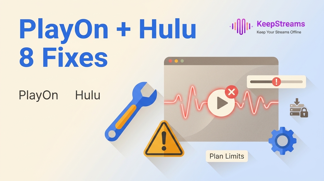 PlayOn Hulu Not Working? 8 Fixes and Plan Limits