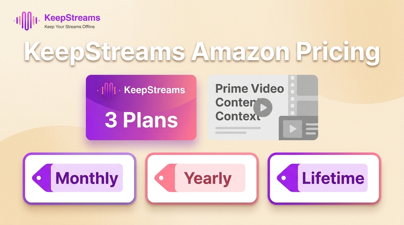 KeepStreams for Amazon Price: 3 Paid Plans in 2026