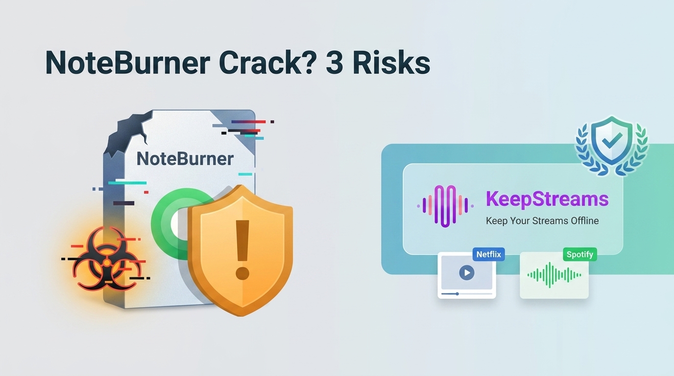 Is a NoteBurner Crack Safe? 3 Risks and Official Options