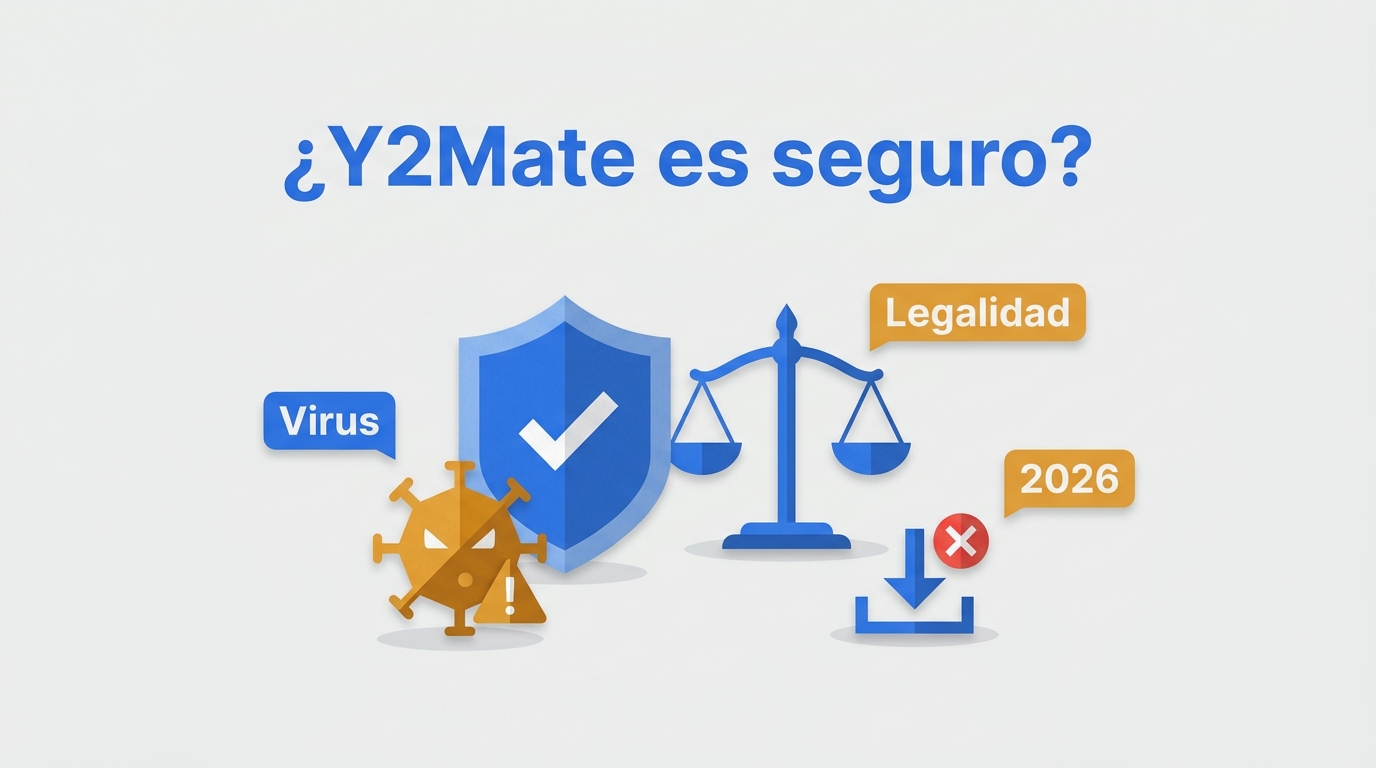 ¿Y2Mate es seguro? Reseña, precio, riesgos y alternativas