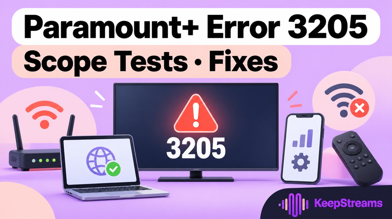 Paramount+ Error Code 3205: Meaning, Scope Tests, and Fixes