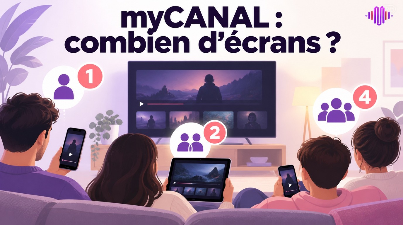Combien d’écrans sur myCANAL ? 1, 2 ou 4 selon votre offre CANAL+