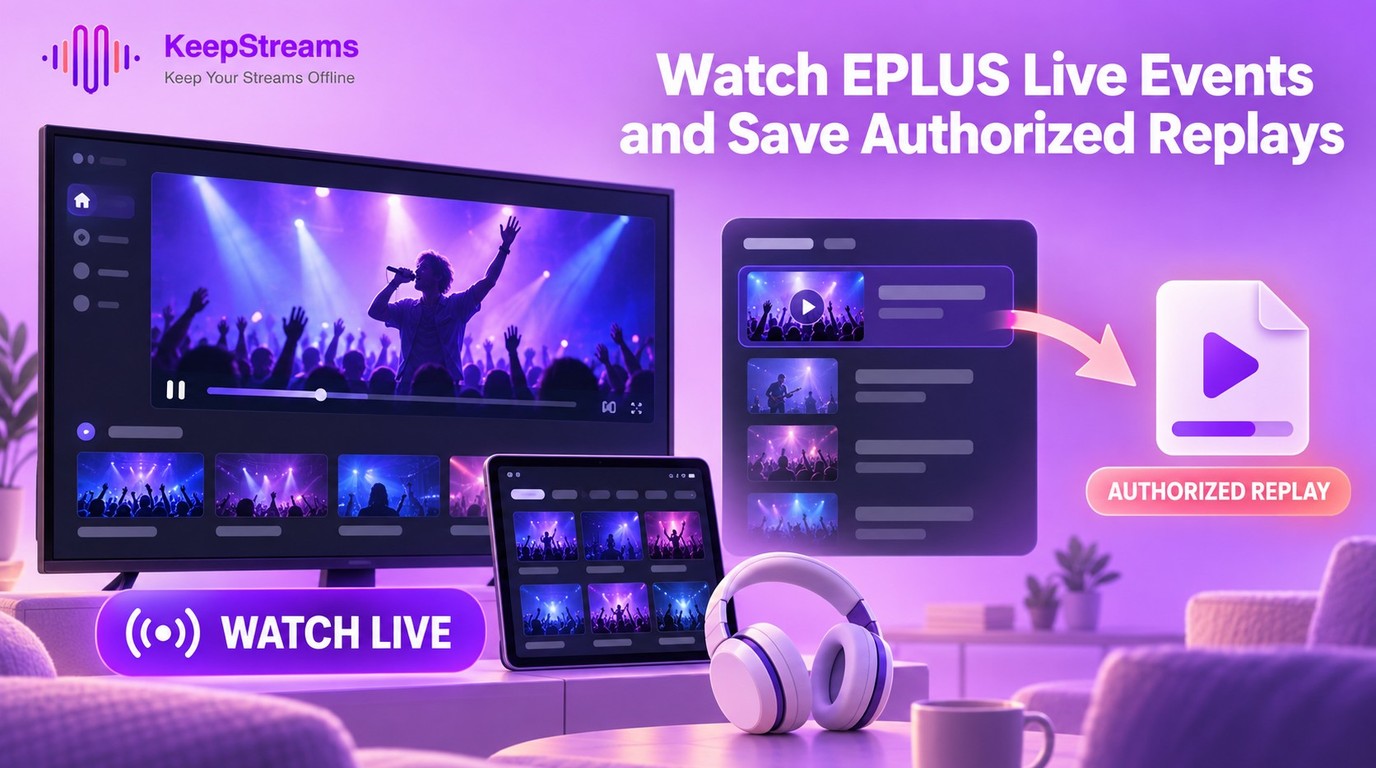 EPLUS Streaming: Watch Live Events, Replay Archives & Download Options