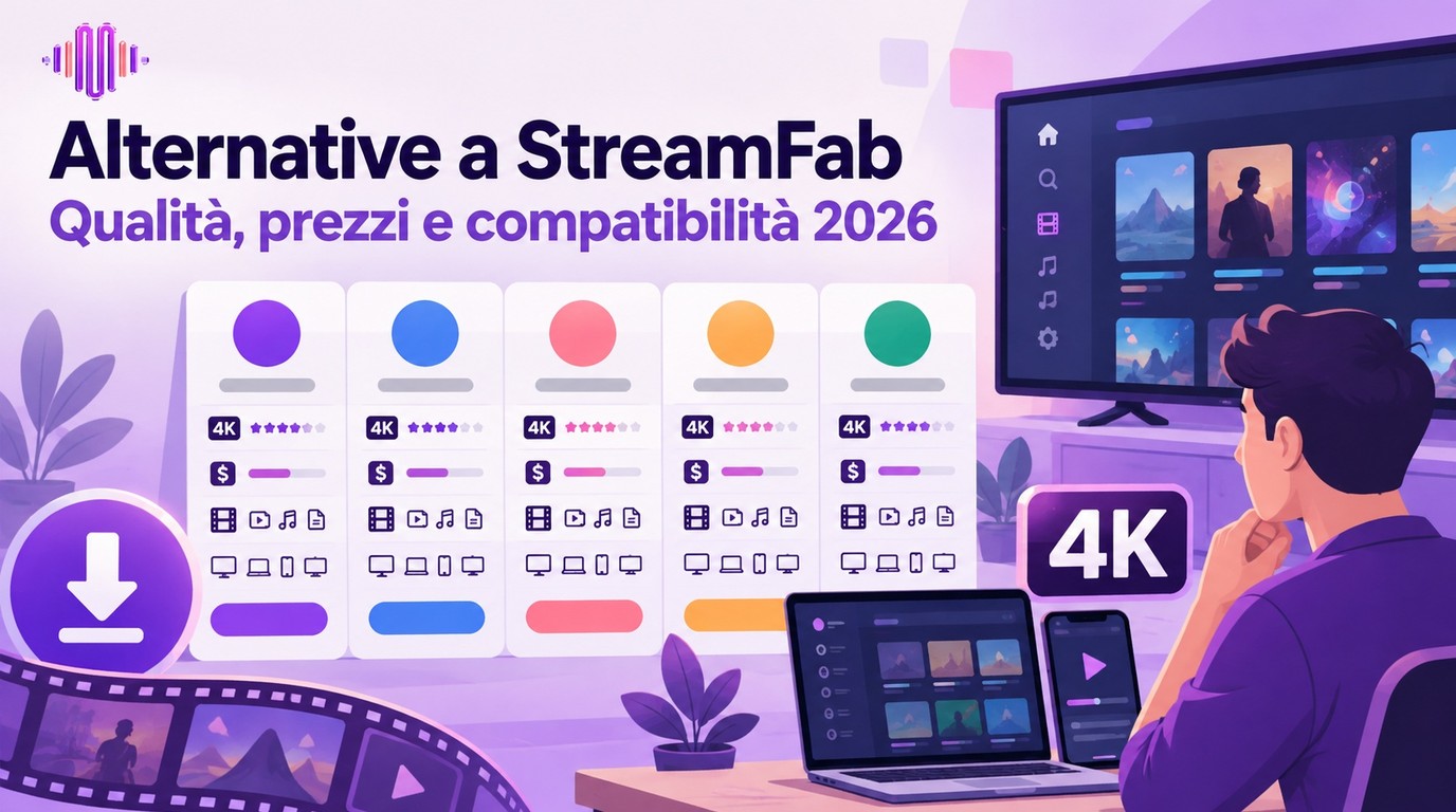 5 alternative a StreamFab nel 2026: qualità, prezzi e compatibilità