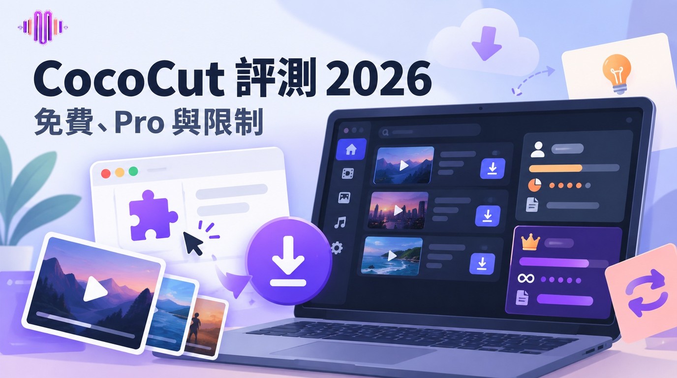 CocoCut評測2026：免費與Pro、下載限制及替代方案