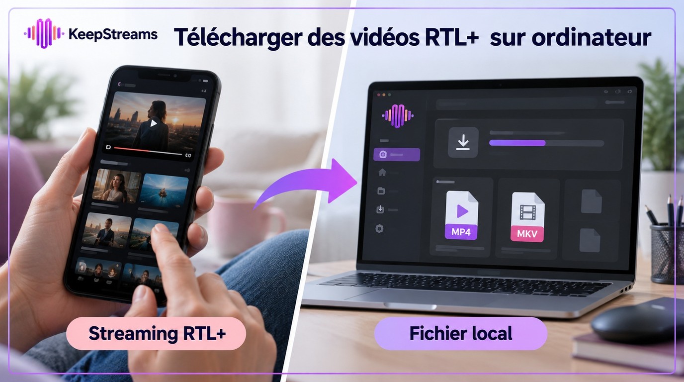 Télécharger des vidéos RTL+ en 2026 sur PC et Mac : appli ou fichier local ?