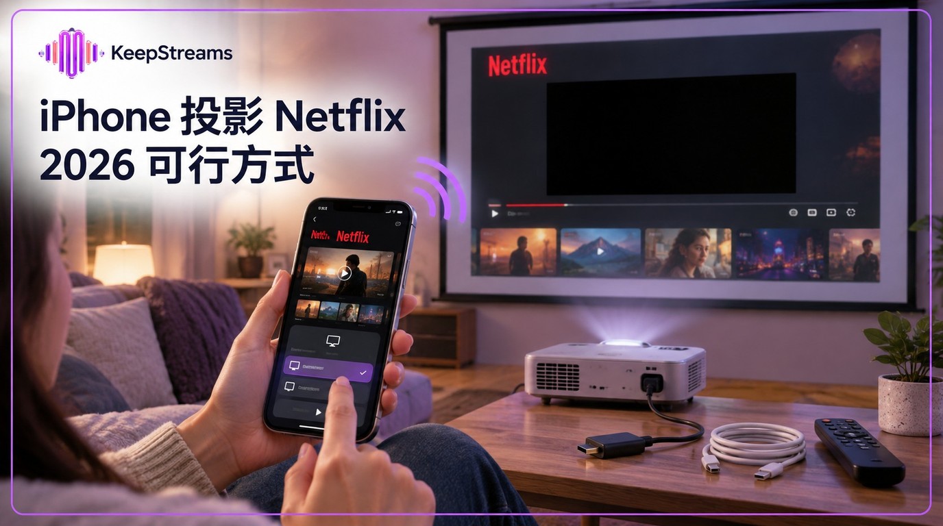 2026 iPhone如何投影Netflix？可行方式與黑畫面排解