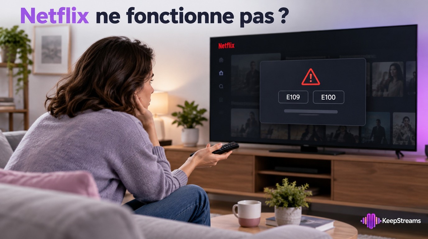 Netflix ne fonctionne pas : solutions aux erreurs Netflix E109 et E100