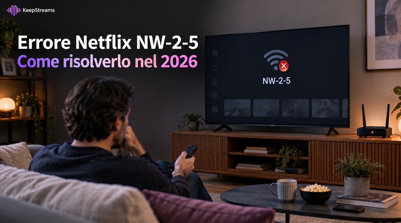 Errore Netflix NW-2-5: che cosa significa e come risolvere il problema