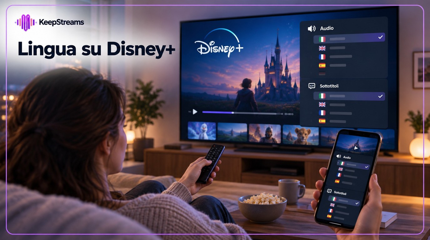 Come cambiare lingua su Disney Plus: audio, sottotitoli e dispositivi