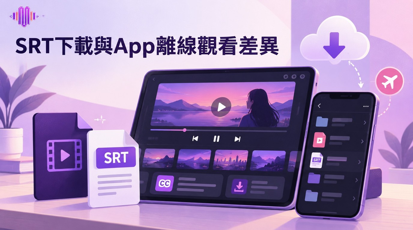 Viki字幕下載：SRT字幕保存與App離線觀看差別