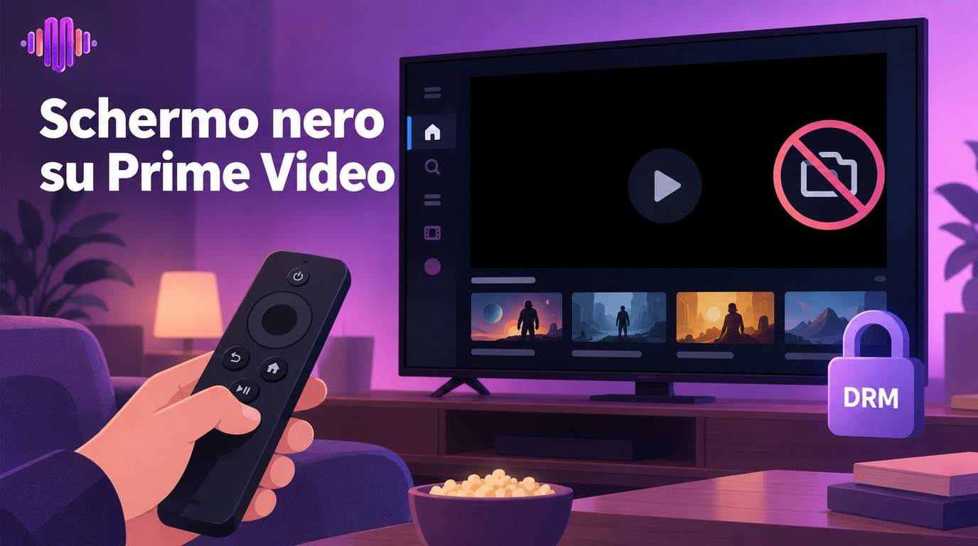 Schermo nero su Amazon Prime Video: riproduzione e screenshot