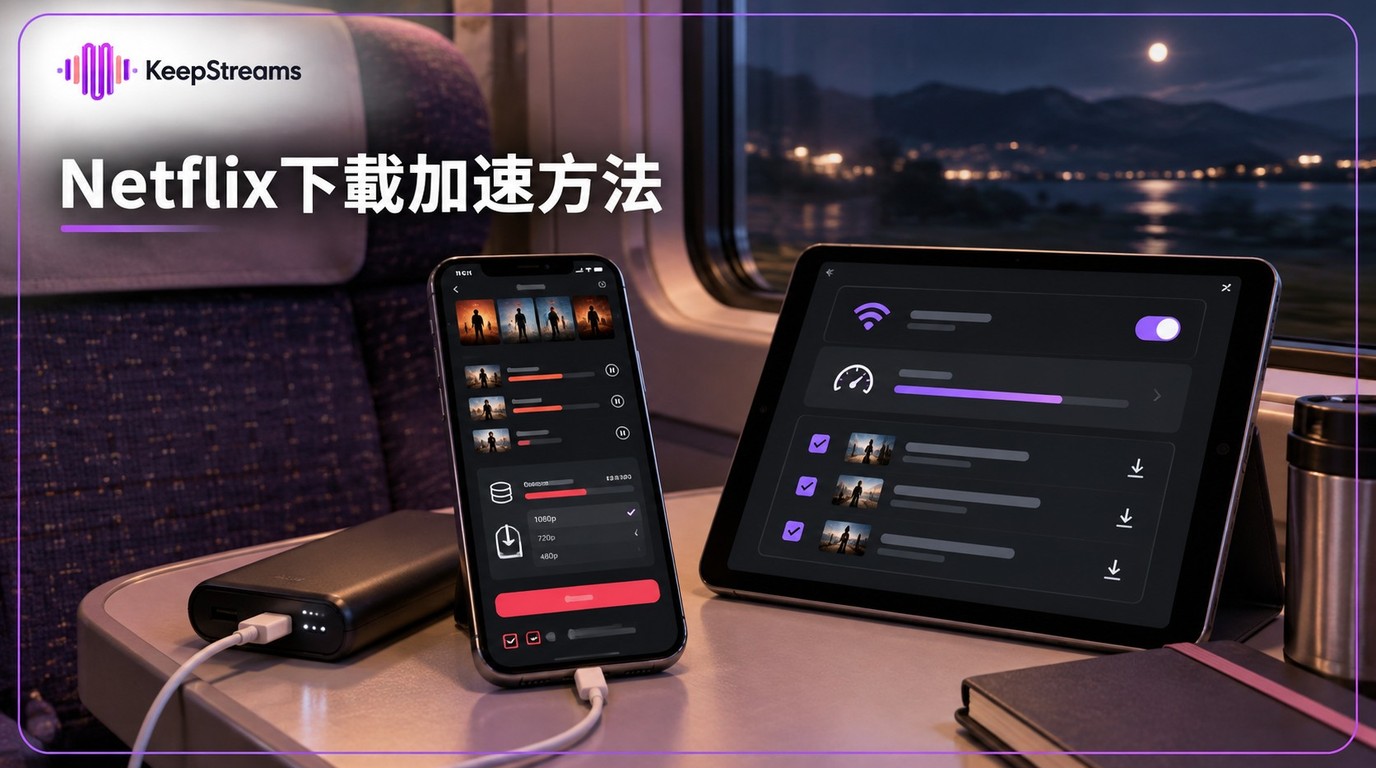 Netflix下載加速怎麼做？先做4項檢查，再調整畫質與批次下載