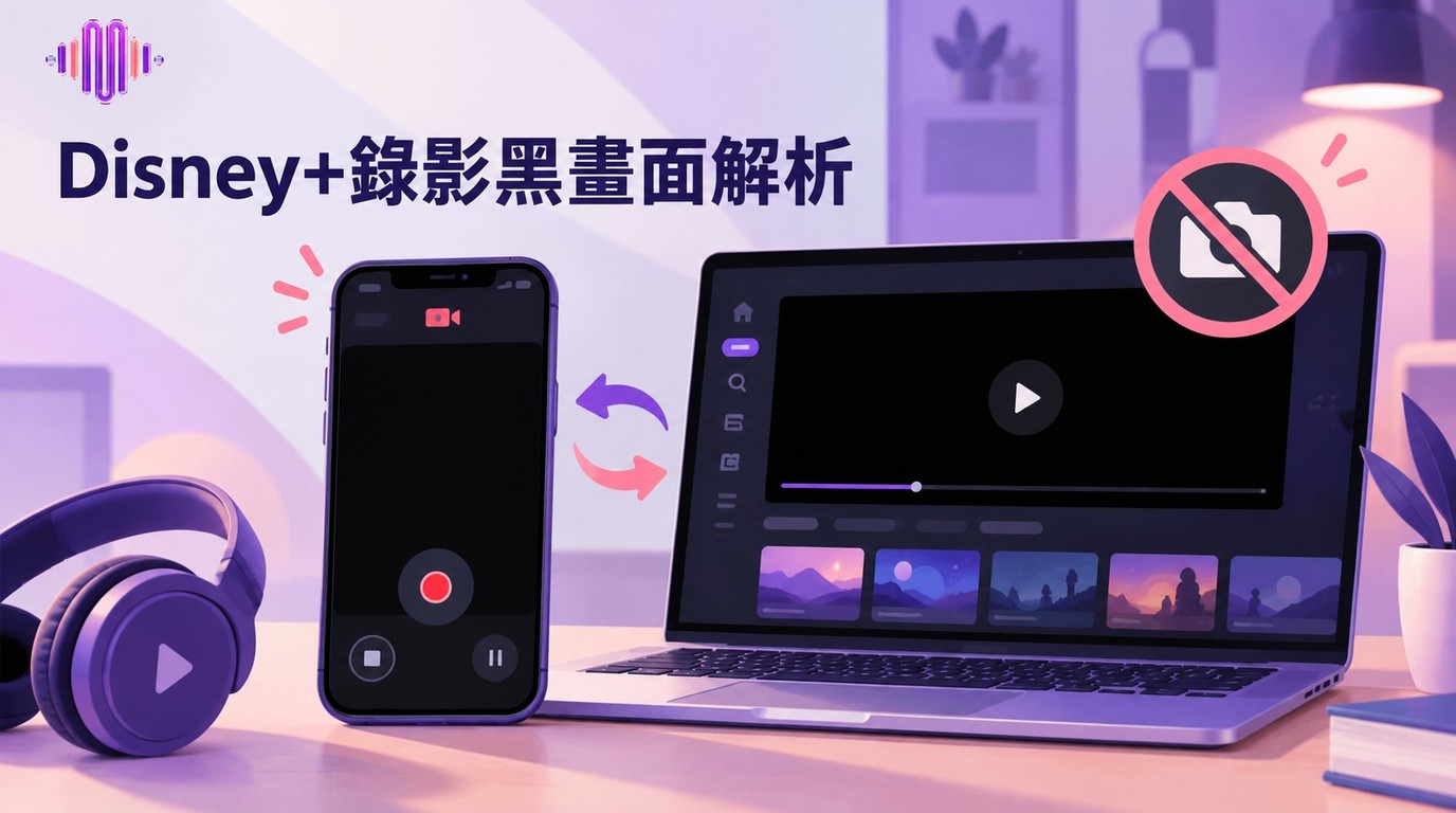 Disney+螢幕錄影為何黑畫面？手機與電腦的限制及選擇