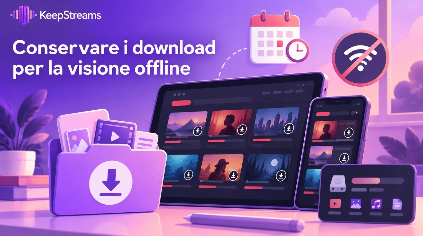 Mantenere i download Netflix nel 2026: scadenza e file locali