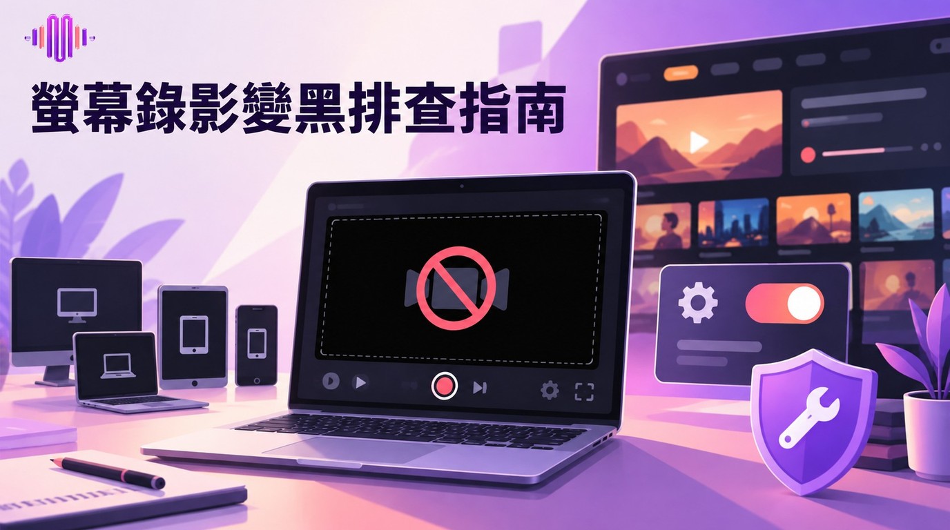 TVer螢幕錄影為何變黑？4種裝置的限制與排查