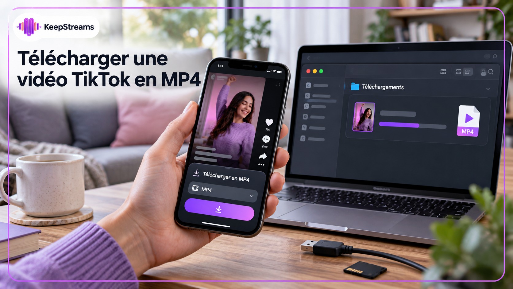 Télécharger une vidéo TikTok en MP4 sur mobile et PC