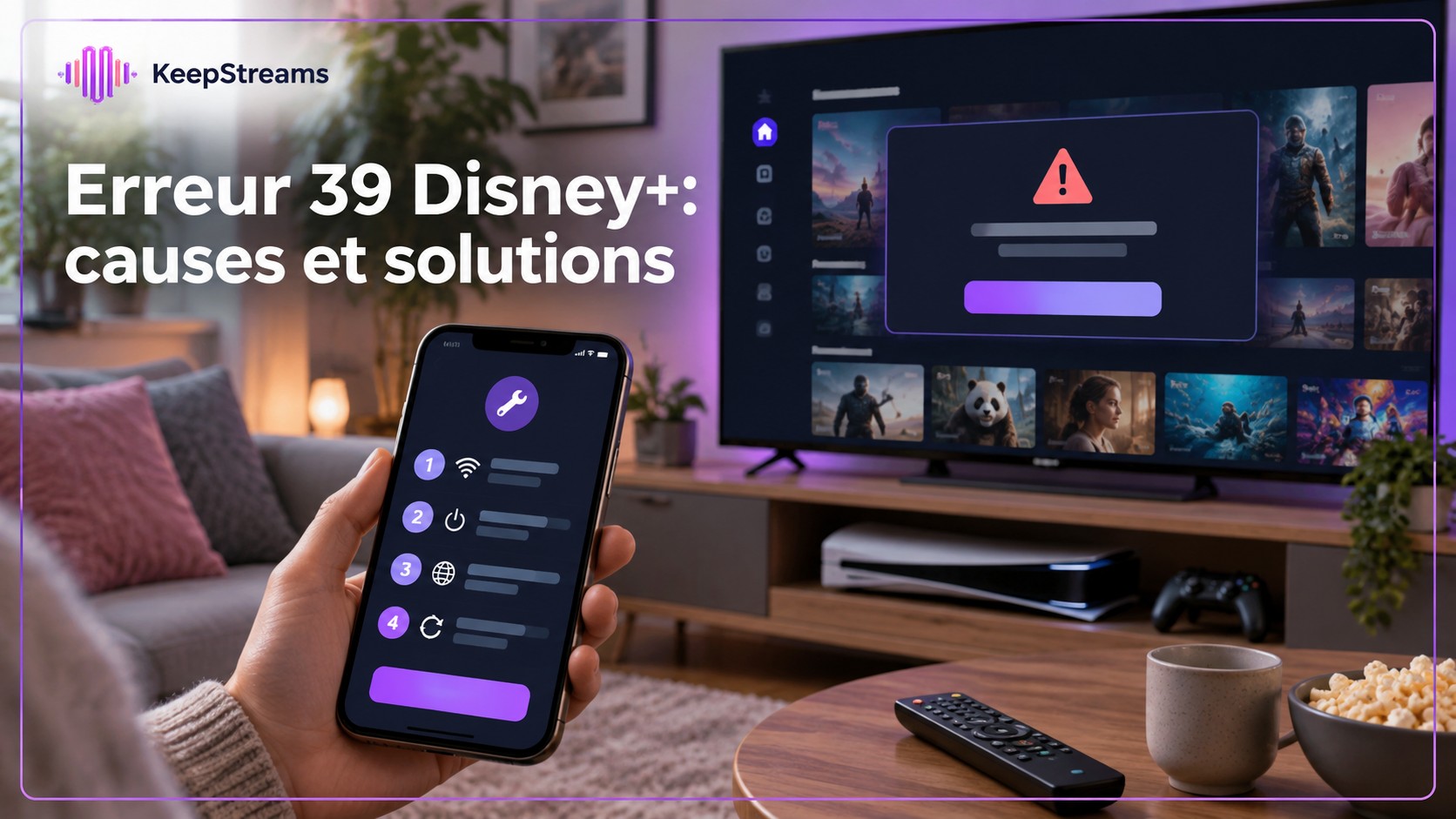 Code d'erreur 39 Disney+ : causes et solutions rapides en 2026