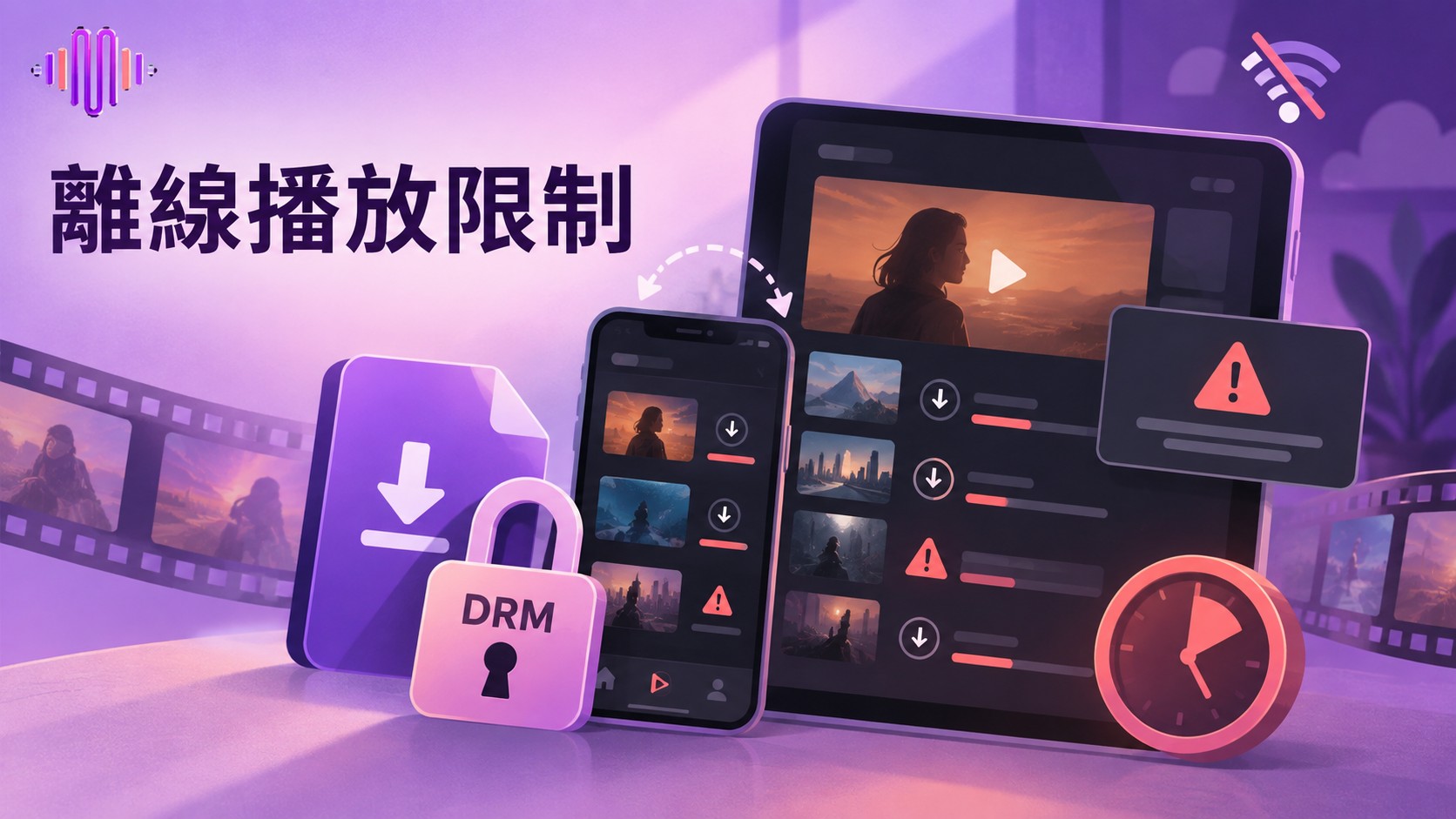 Netflix DRM影片下載：離線限制與播放問題解析