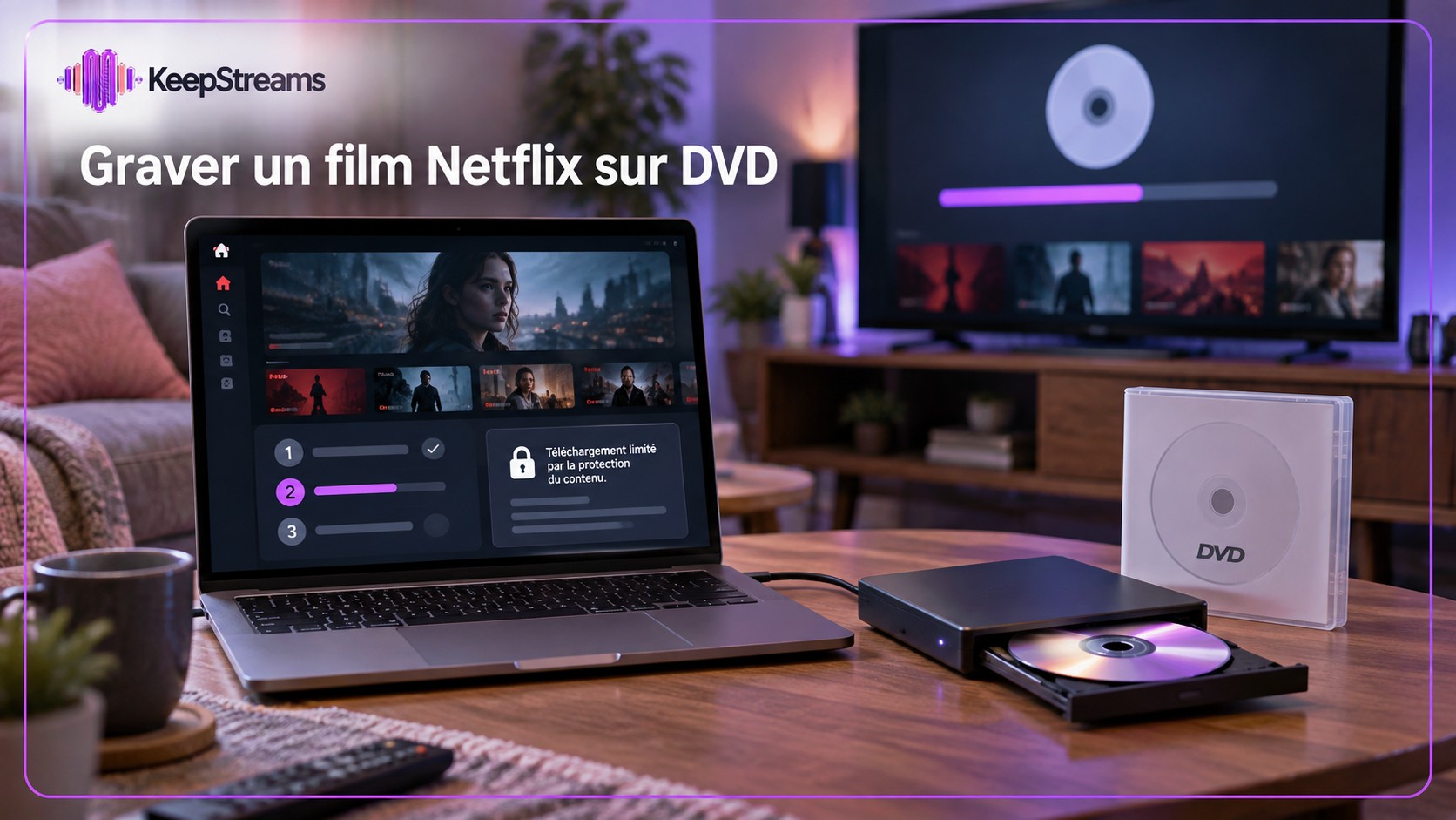 Graver un film Netflix sur DVD : 2 étapes et limites