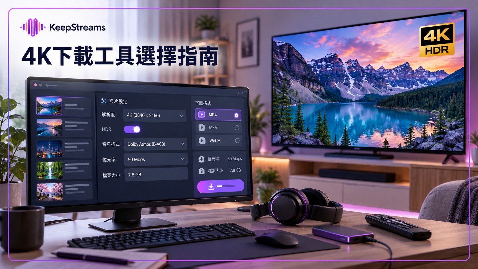 4K影片下載工具怎麼選？4個步驟確認畫質與音訊