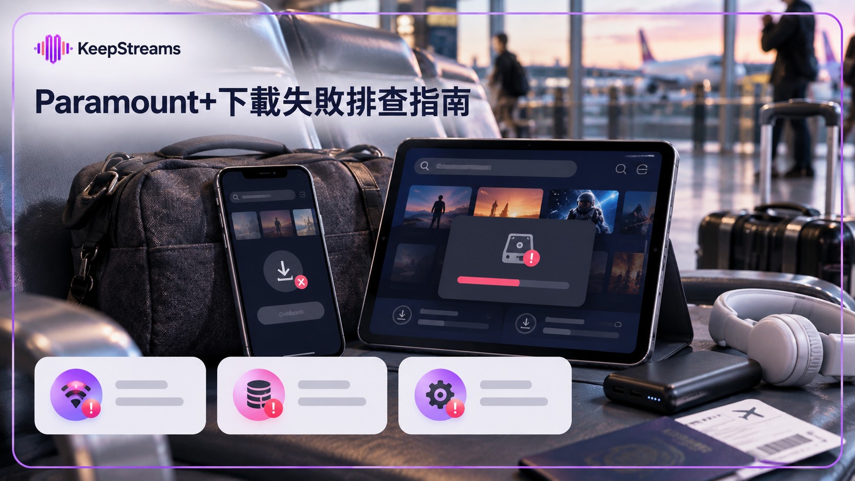 Paramount+無法下載？3種狀況與排查順序