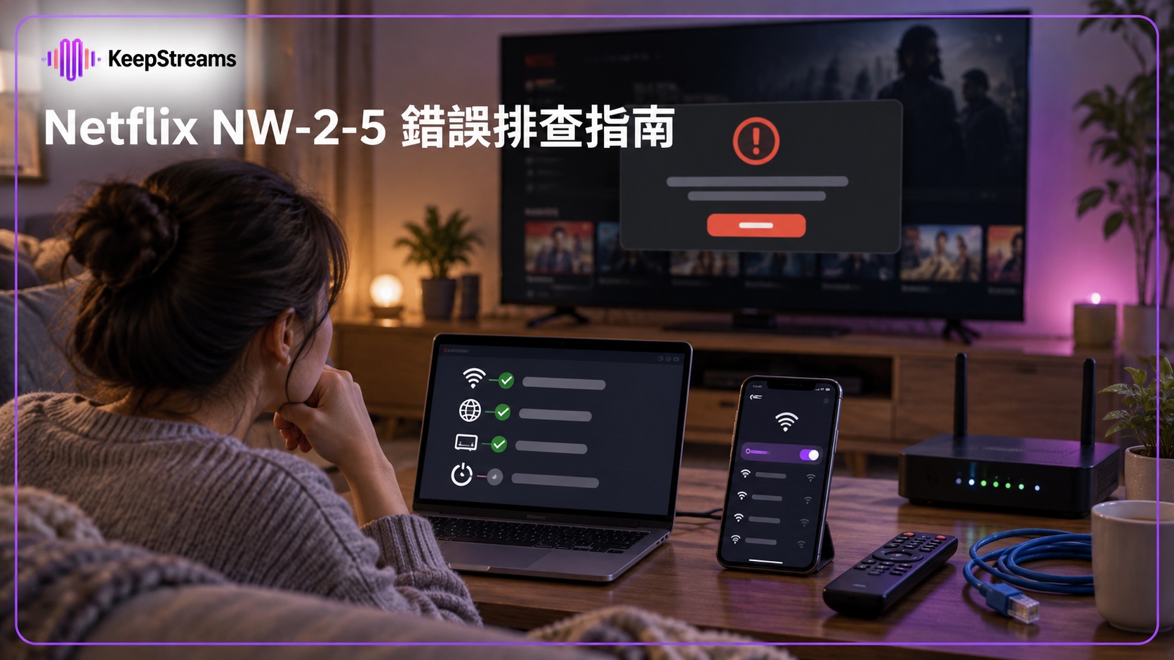 Netflix錯誤碼NW-2-5是什麼？2026年的6項排錯檢查