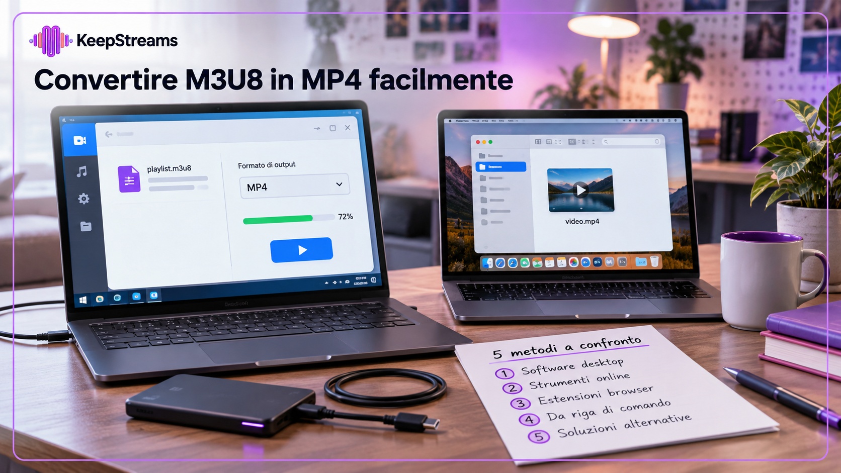 Convertire M3U8 in MP4: 5 metodi per PC e Mac