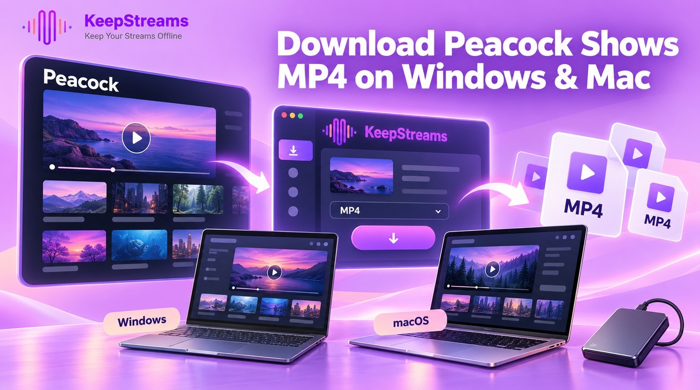 Peacock Video Downloader: 4 Steps to MP4 on Windows and Mac