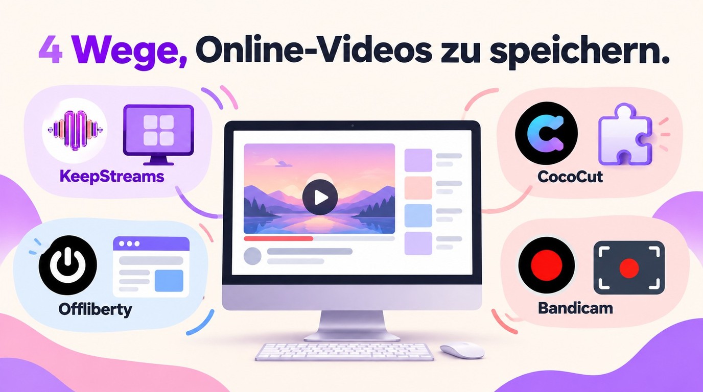 Online-Videos auf dem PC speichern: 4 Methoden im Vergleich