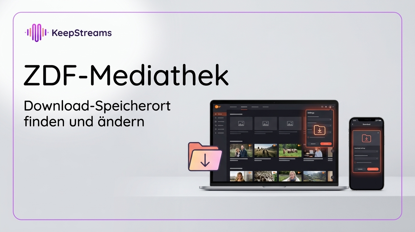 ZDF-Mediathek: Download-Speicherort finden und ändern