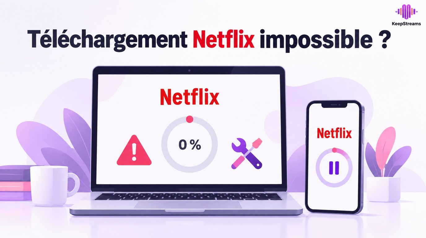 Téléchargement Netflix impossible : causes et solutions PC/mobile