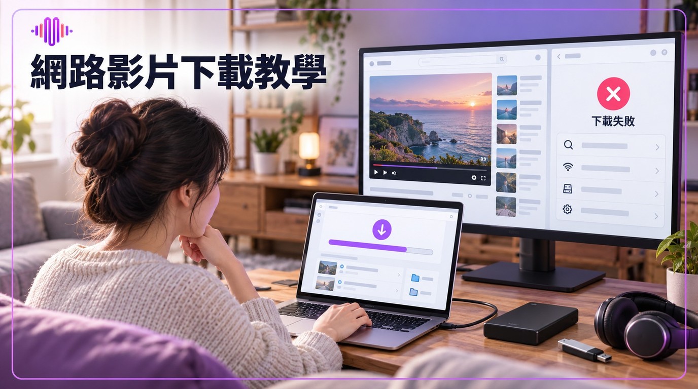 如何下載網路影片到電腦？4種保存方式與下載排查