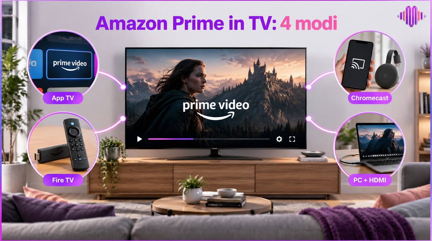 Come guardare Amazon Prime in TV: 4 collegamenti possibili