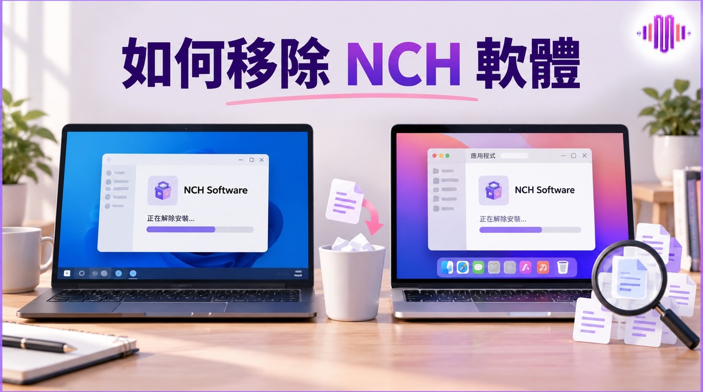 NCH軟體移除：Windows、Mac解除安裝與殘留檢查