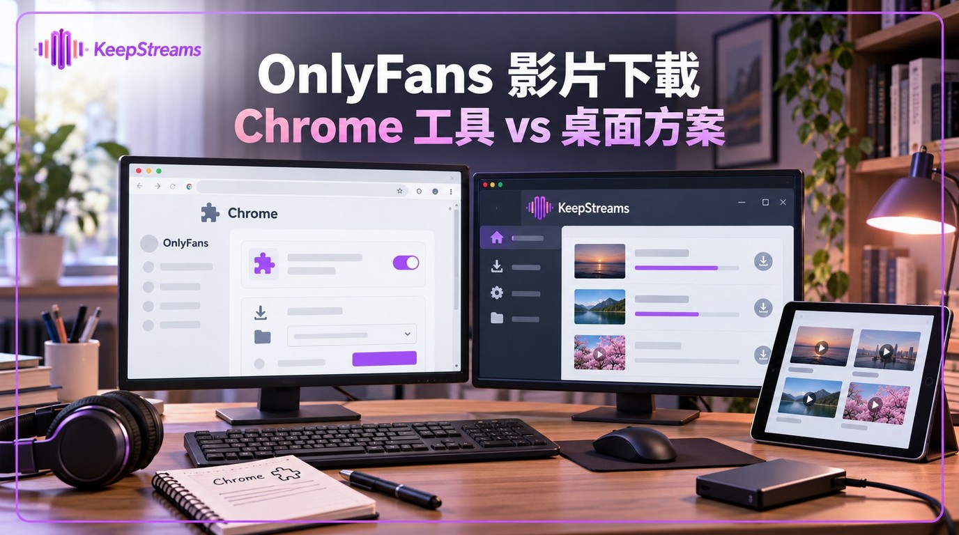 OnlyFans影片下載：Chrome擴充功能差異與桌面替代方案