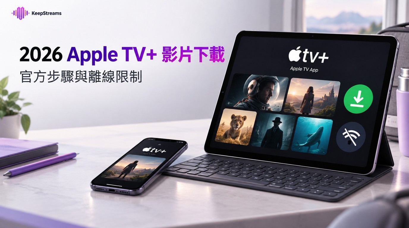 2026年Apple TV+影片下載：官方步驟與離線限制