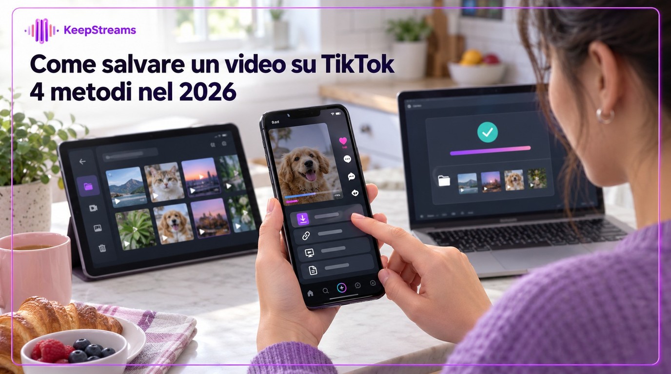 Come salvare un video su TikTok: 4 metodi nel 2026