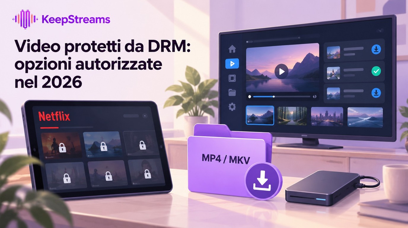 Video protetti da DRM: download e file locali nel 2026