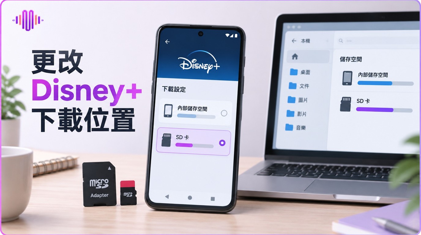 Disney+下載位置在哪裡？SD卡設定與儲存空間整理