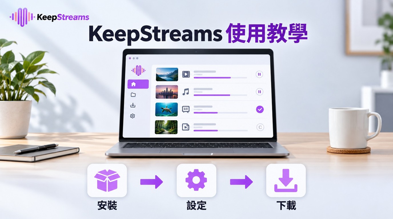 KeepStreams使用教學：3步驟完成安裝、設定與下載