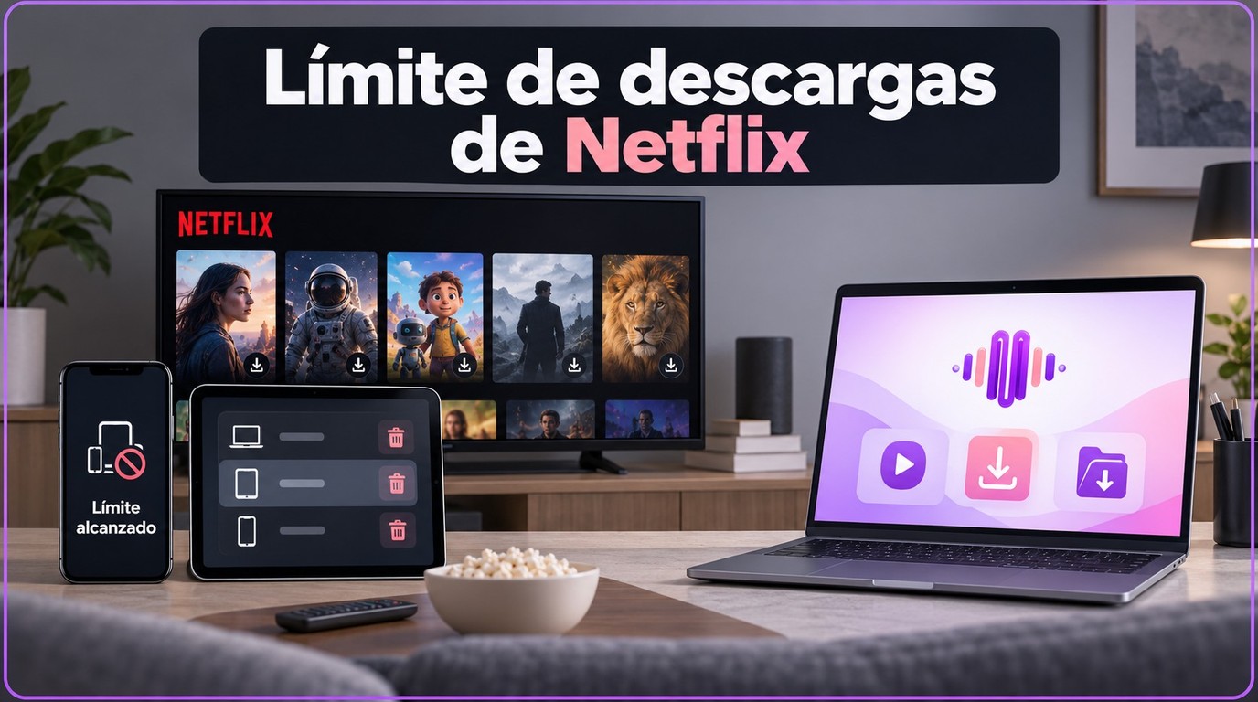 ¿Cuál es el límite de descarga de Netflix y cómo resolverlo?