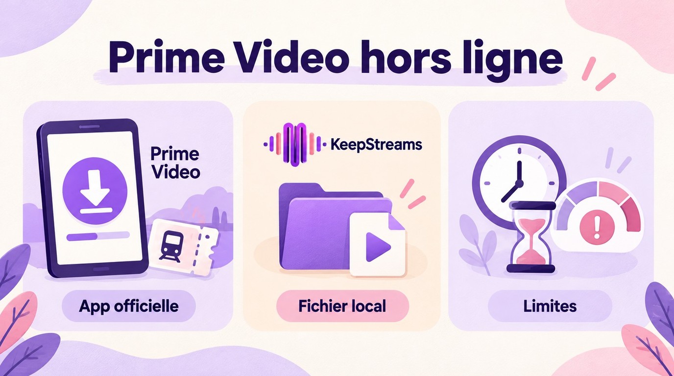 Sauvegarder Amazon Prime Video hors ligne : applications compatibles, limites