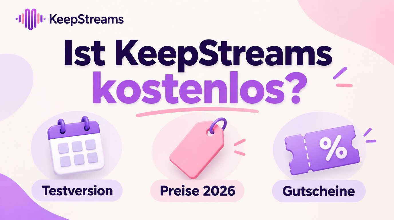 Ist KeepStreams kostenlos? Testversion, Preise und Gutscheine 2026