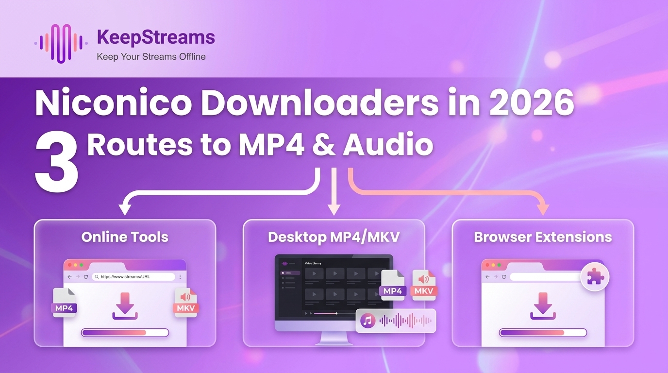 Niconico Downloaders in 2026: 3 Routes to MP4 & Audio
